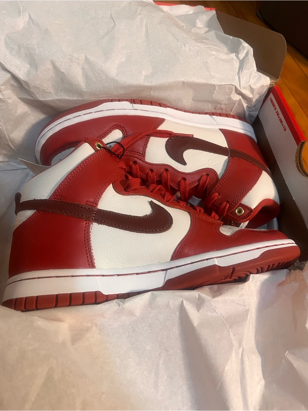 NIB Nike Cinnabar Nike Dunk High